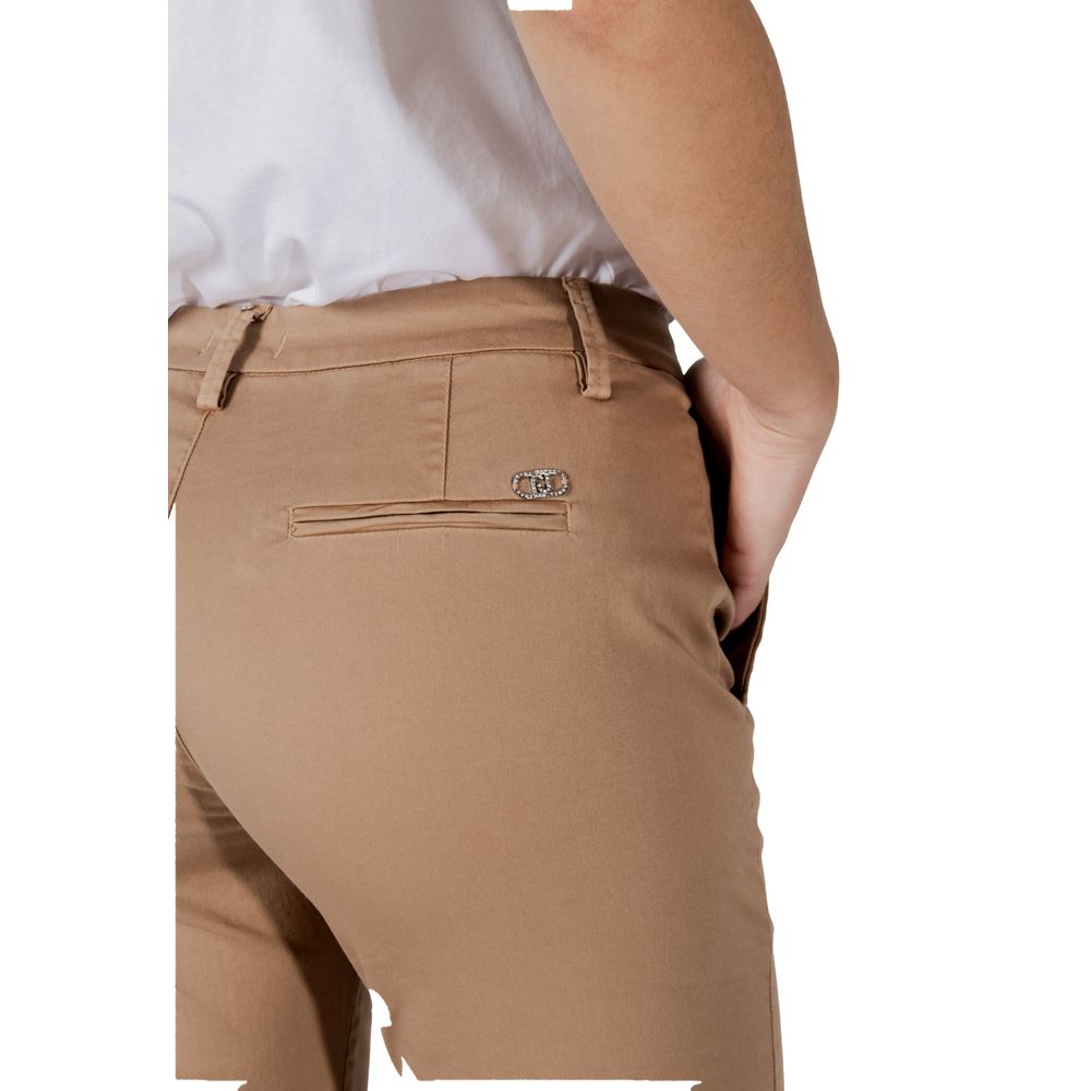 Liu Jo Beige Cotton Jeans & Pant