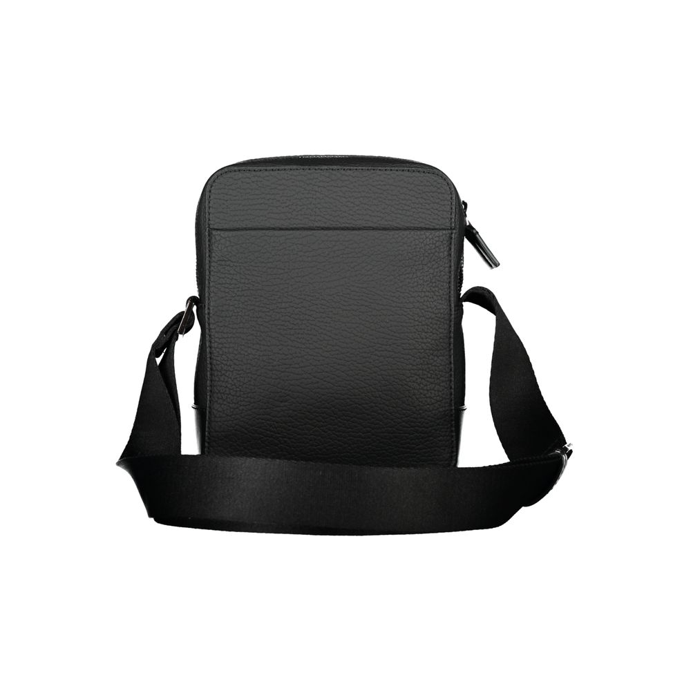 Calvin Klein Sleek μαύρη τσάντα ώμου με λεπτομέρειες σε αντίθεση