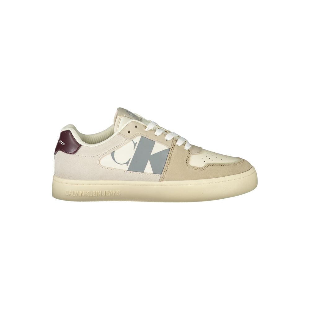 Ανδρικά αθλητικά παπούτσια Calvin Klein Beige Polyester