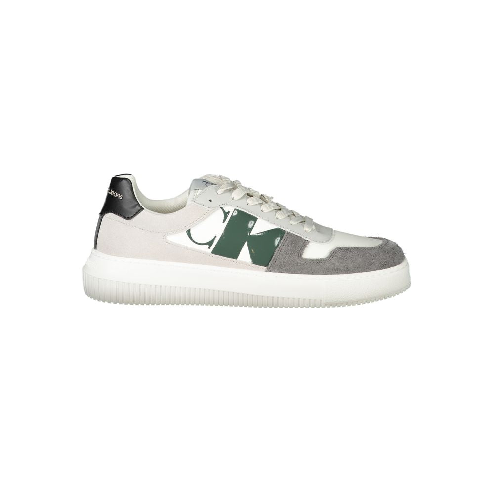 Ανδρικά αθλητικά παπούτσια Calvin Klein White Polyethylene
