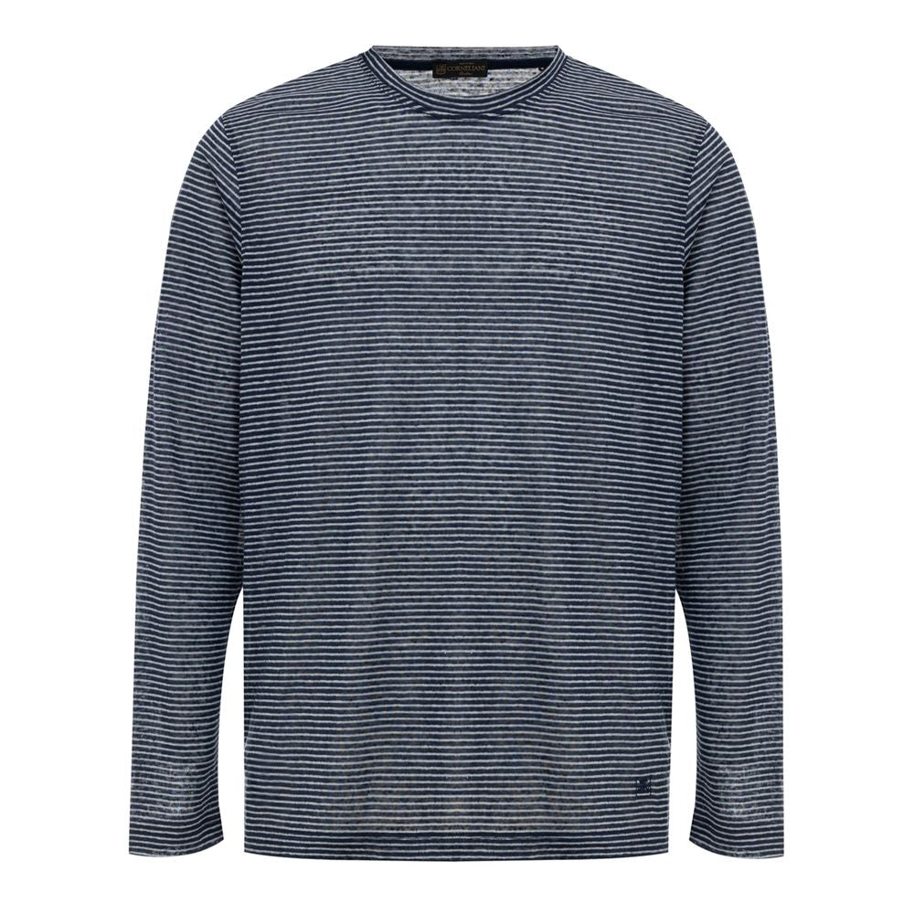Corneliani Blue Linen Clothing