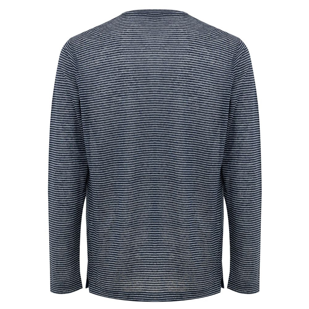 Corneliani Blue Linen Clothing