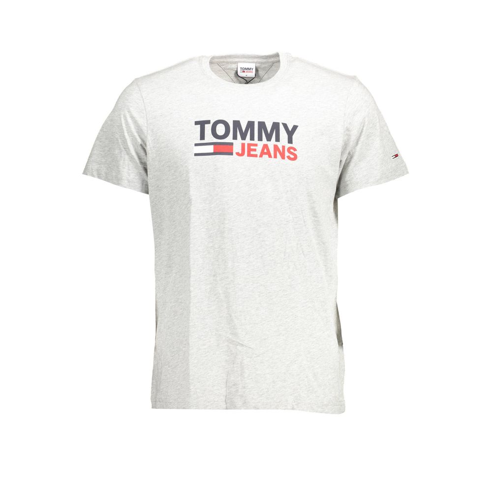 Ανδρικό μπλουζάκι Tommy Hilfiger Grey Cotton