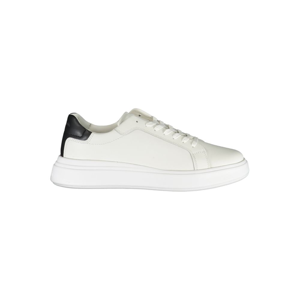 Calvin Klein Sleek λευκά αθλητικά παπούτσια με τόνους αντίθεσης