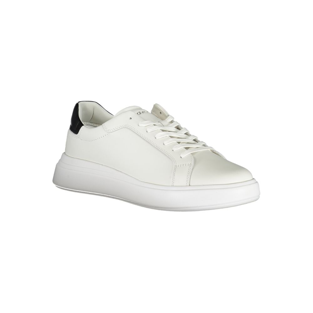 Calvin Klein Sleek λευκά αθλητικά παπούτσια με τόνους αντίθεσης