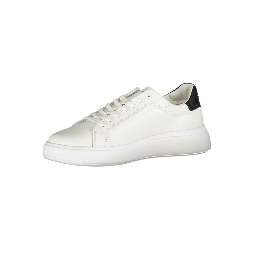 Calvin Klein Sleek λευκά αθλητικά παπούτσια με τόνους αντίθεσης
