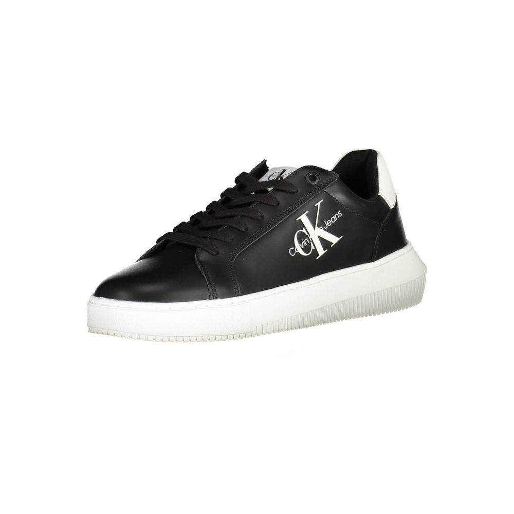 Αθλητικά αθλητικά παπούτσια Calvin Klein Sleek μαύρα με κορδόνια