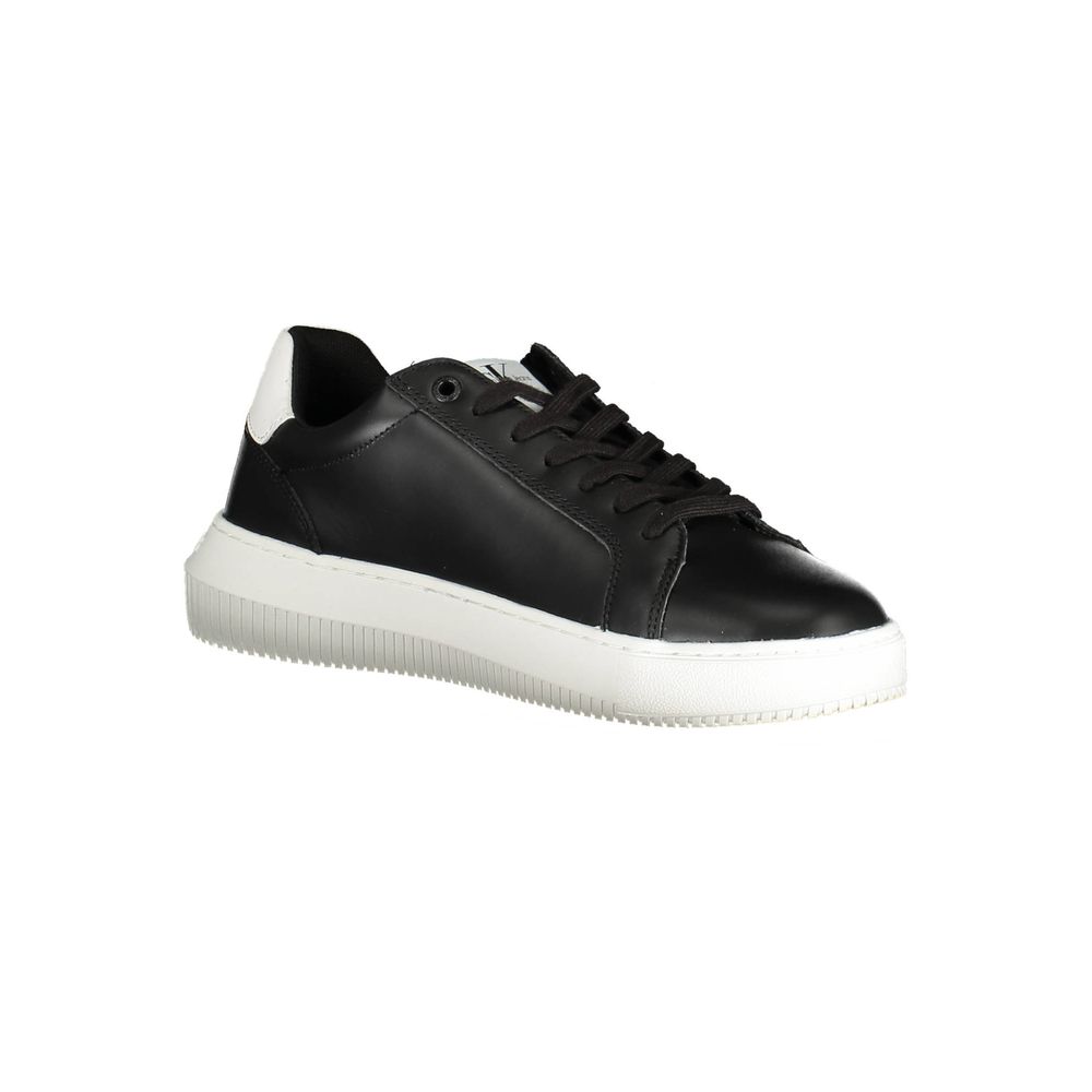 Αθλητικά αθλητικά παπούτσια Calvin Klein Sleek μαύρα με κορδόνια