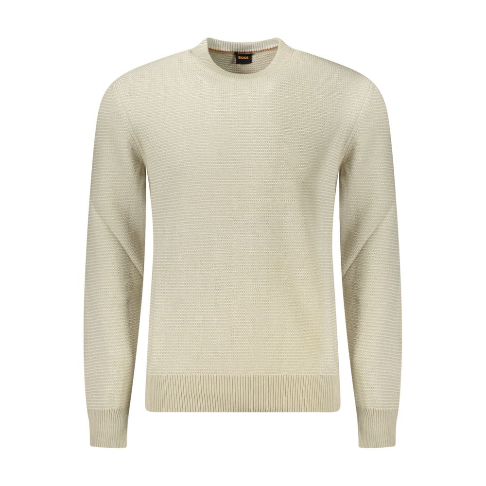 Ανδρικό πουλόβερ Hugo Boss Beige Cotton