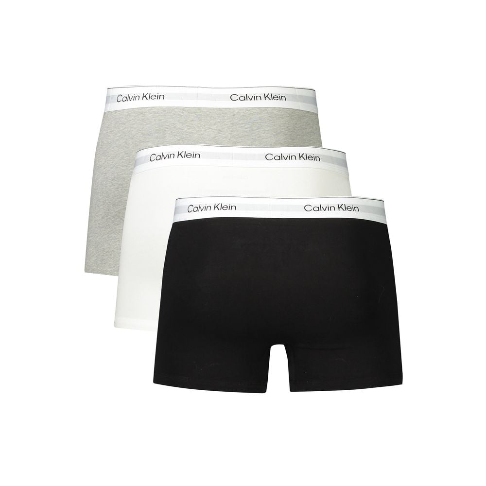 Calvin Klein Gray Cotton Men Boxer