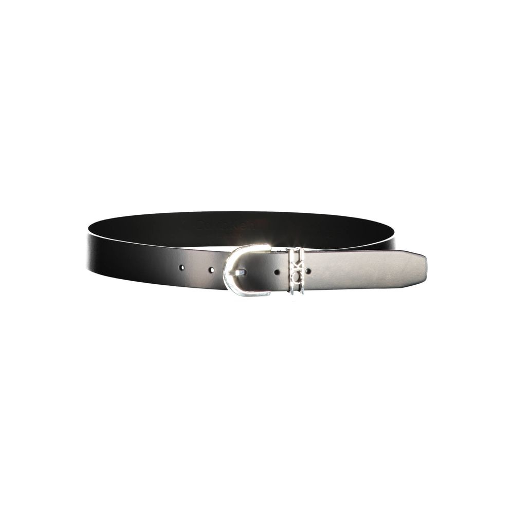Calvin Klein Μαύρη δερμάτινη γυναικεία ζώνη