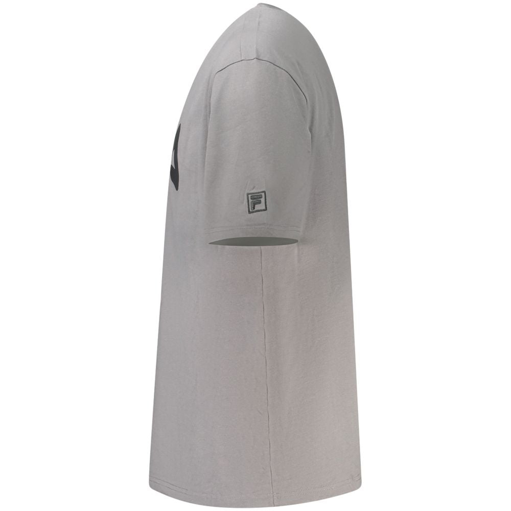 Ανδρικό μπλουζάκι Fila Grey Cotton