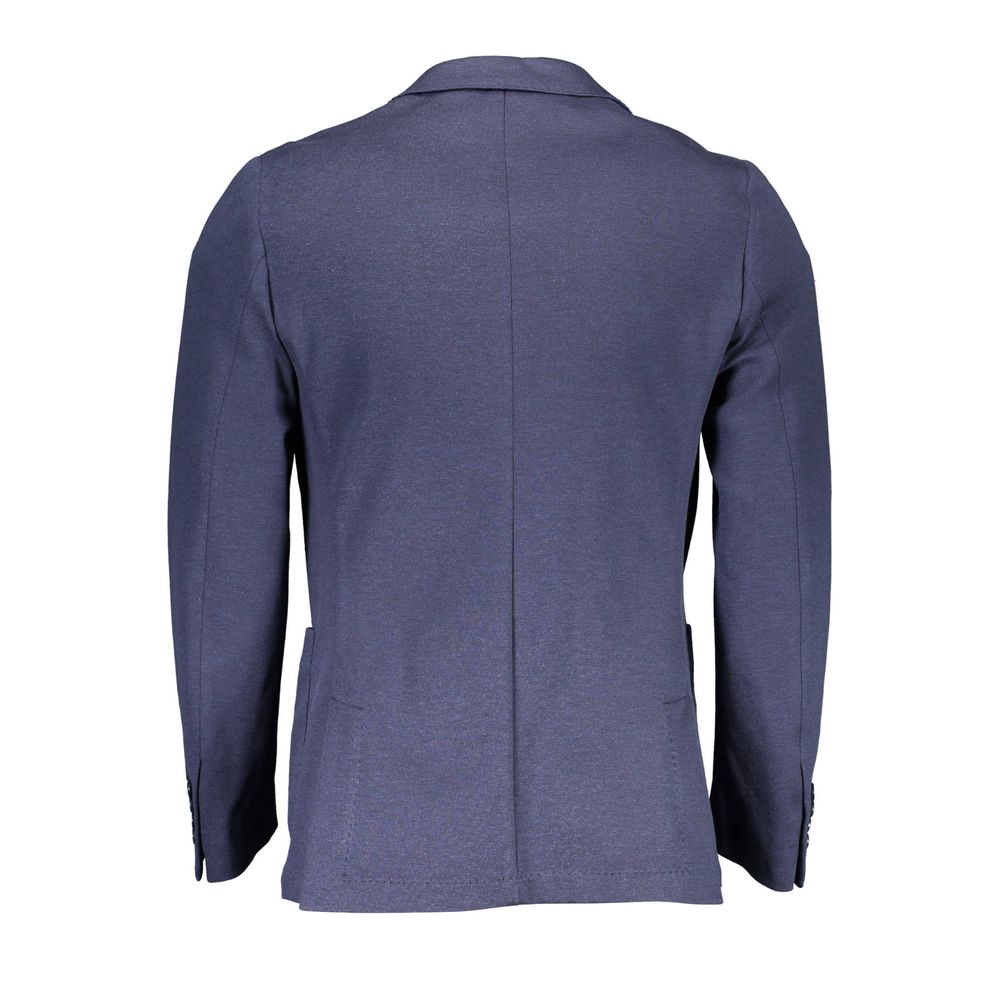 Ανδρικό μπουφάν Gant Blue Cotton