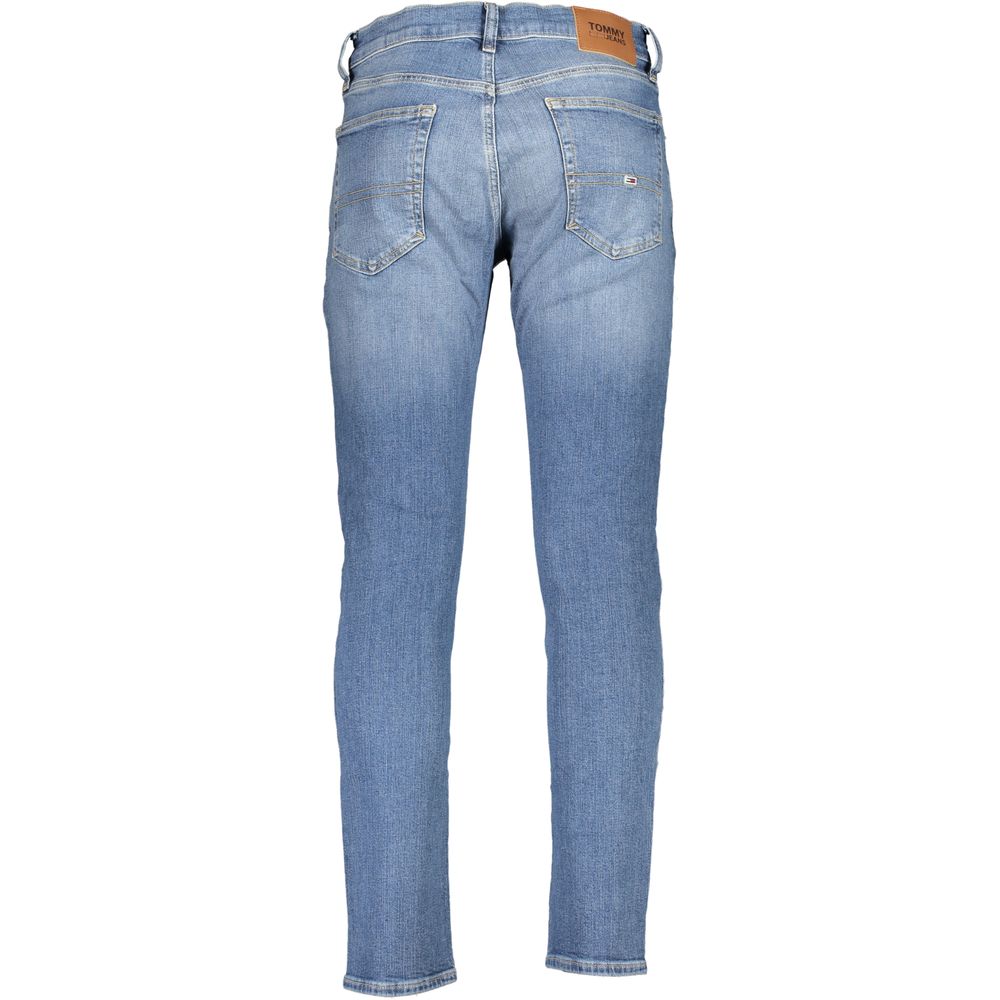 Tommy Hilfiger Blue Cotton Slim Fit Jeans