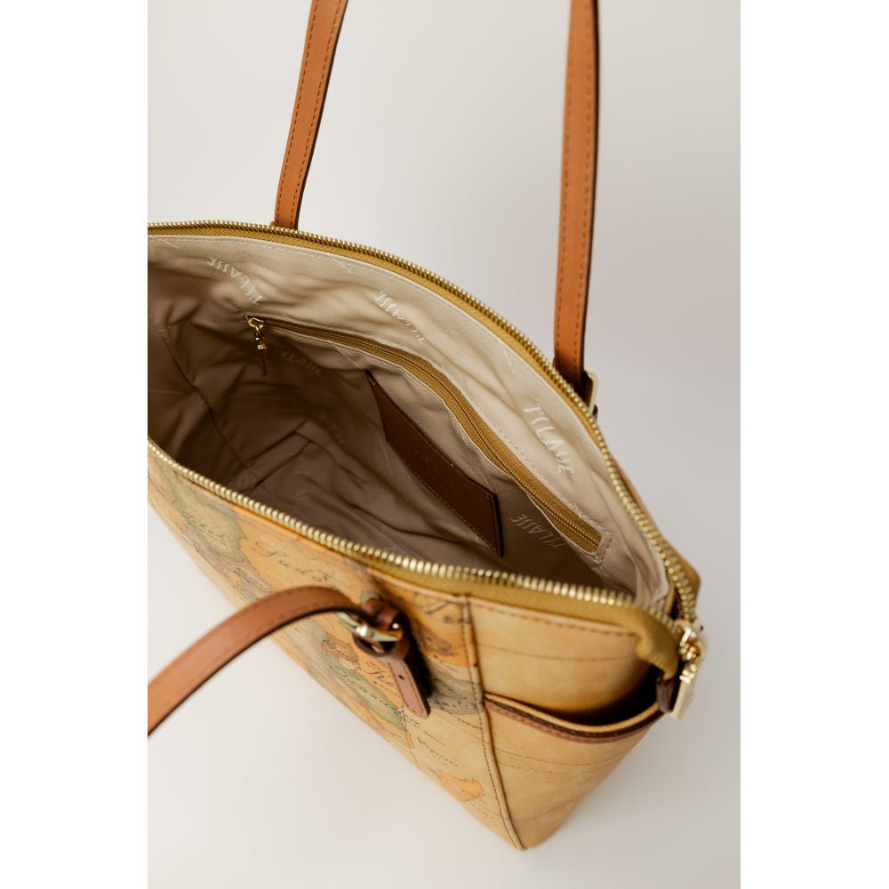 Alviero Martini Prima Classe Beige Cotton Handbag