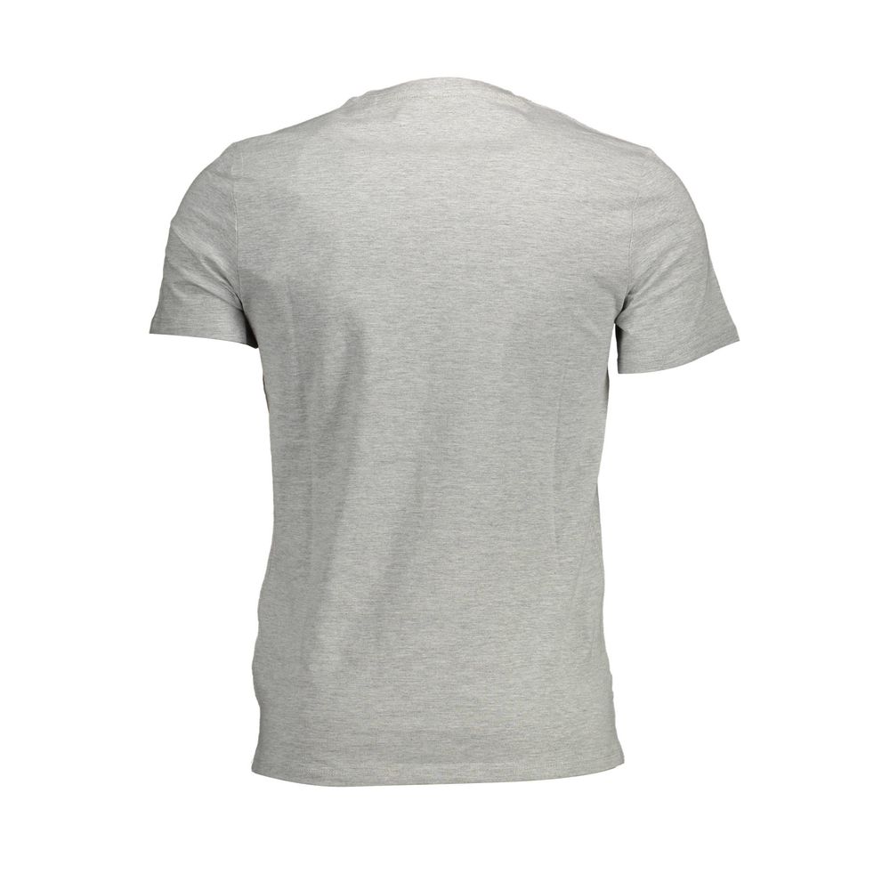 Ανδρικό μπλουζάκι Guess Jeans Grey Cotton