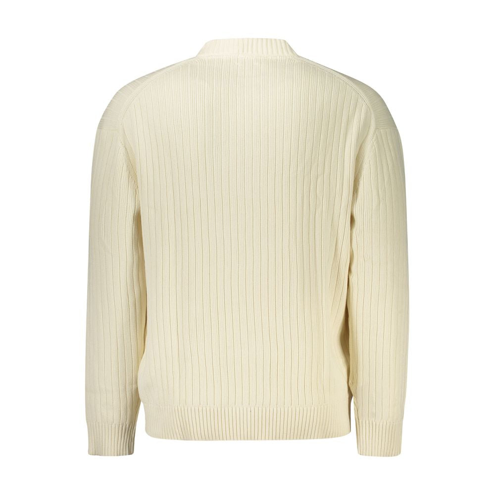 Ανδρικό πουλόβερ Calvin Klein White Cotton