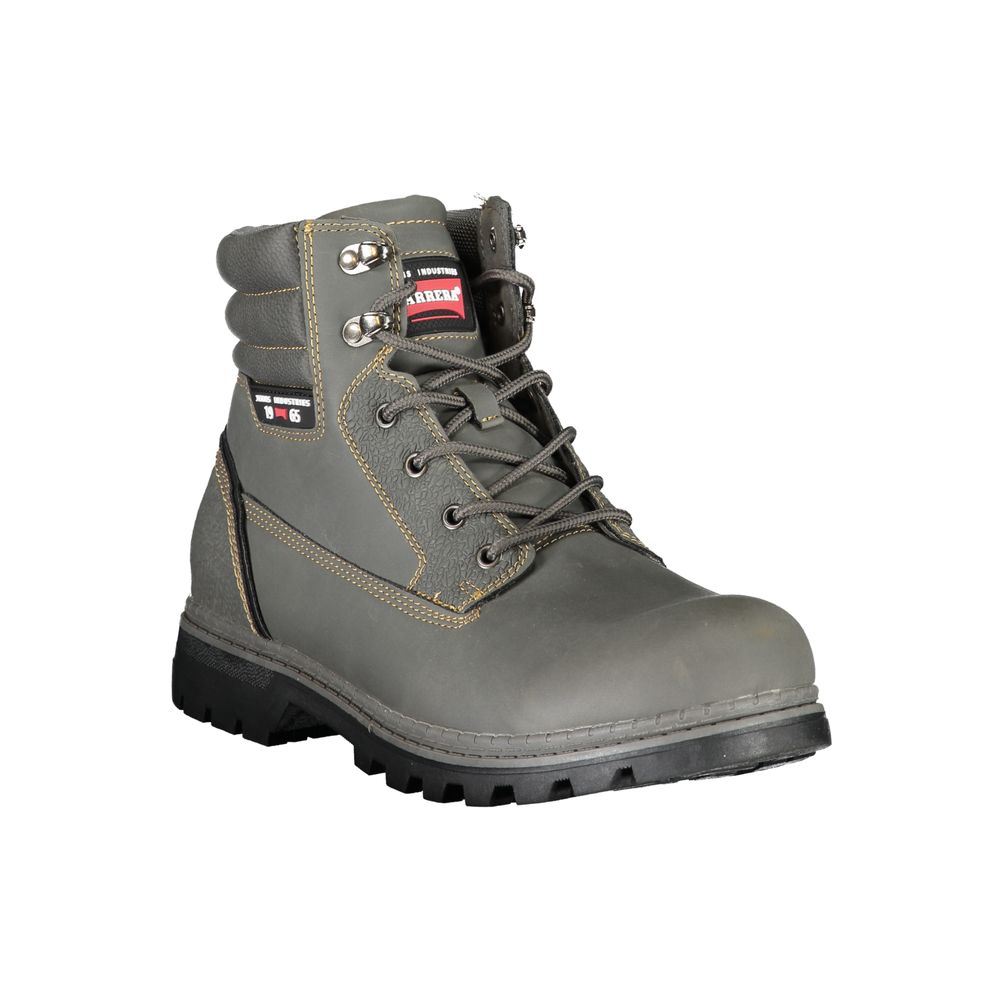 Μποτάκια Carrera Chic Grey Lace-Up με λεπτομέρειες αντίθεσης