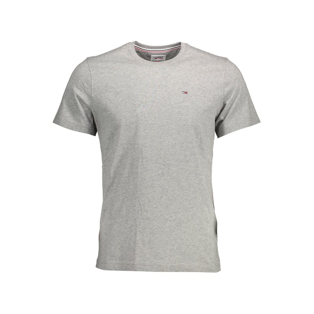 Ανδρικό μπλουζάκι Tommy Hilfiger Grey Cotton