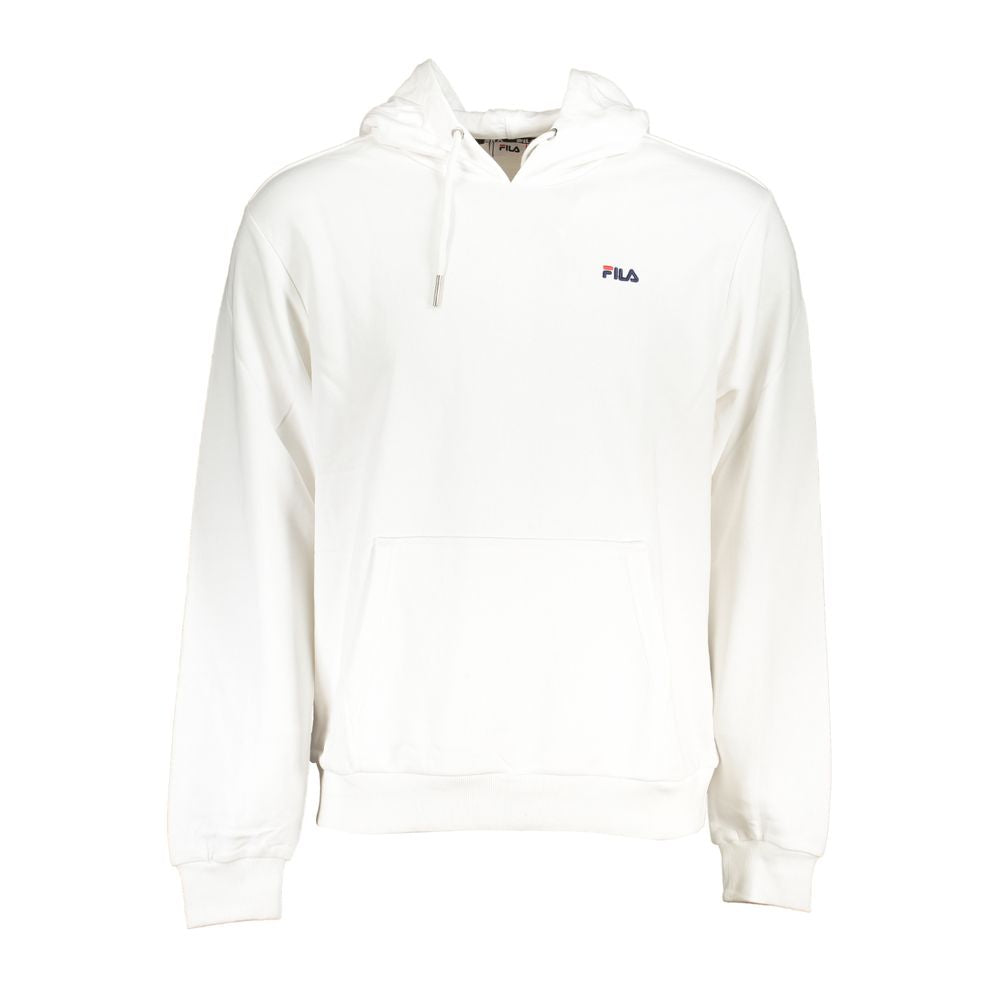 Fila Chic Λευκό Βαμβακερό πουλόβερ με κουκούλα