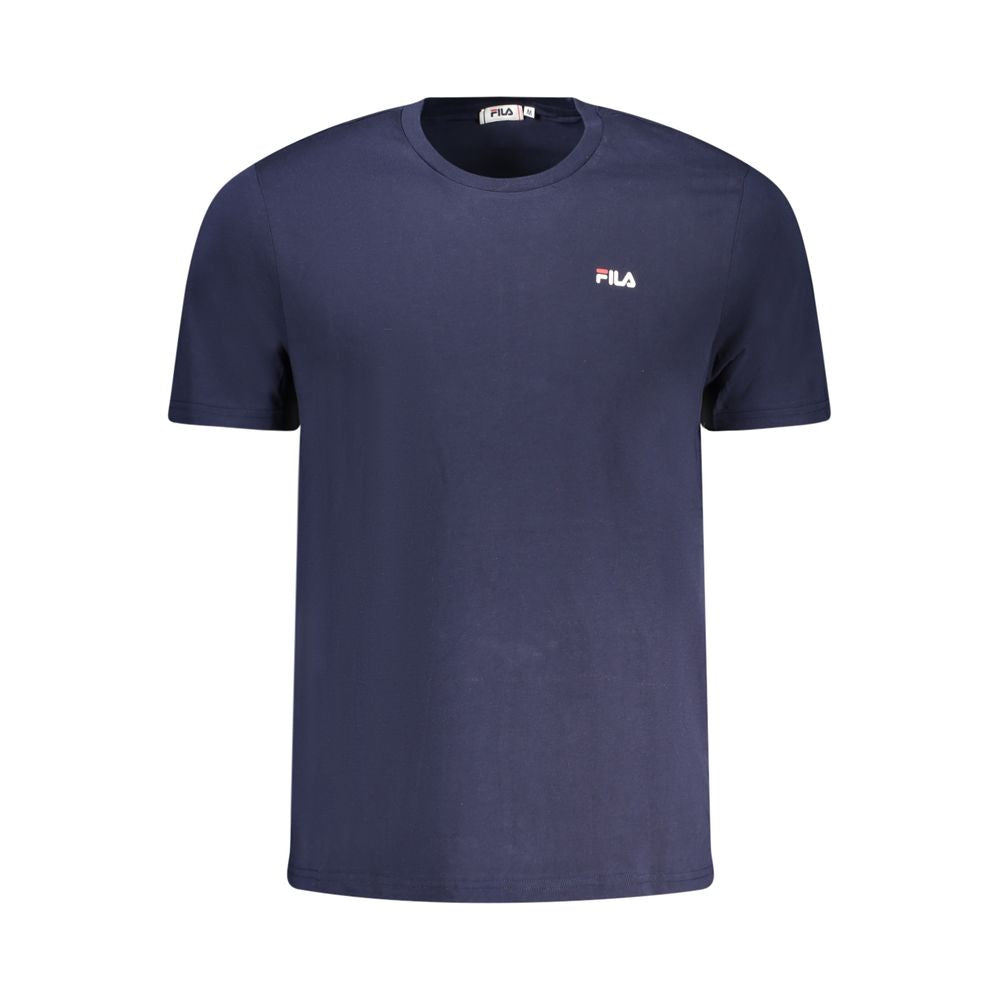 Βαμβακερό μπλουζάκι Fila Blue
