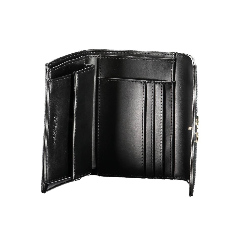 Calvin Klein Black Polyurethane Women Wallet