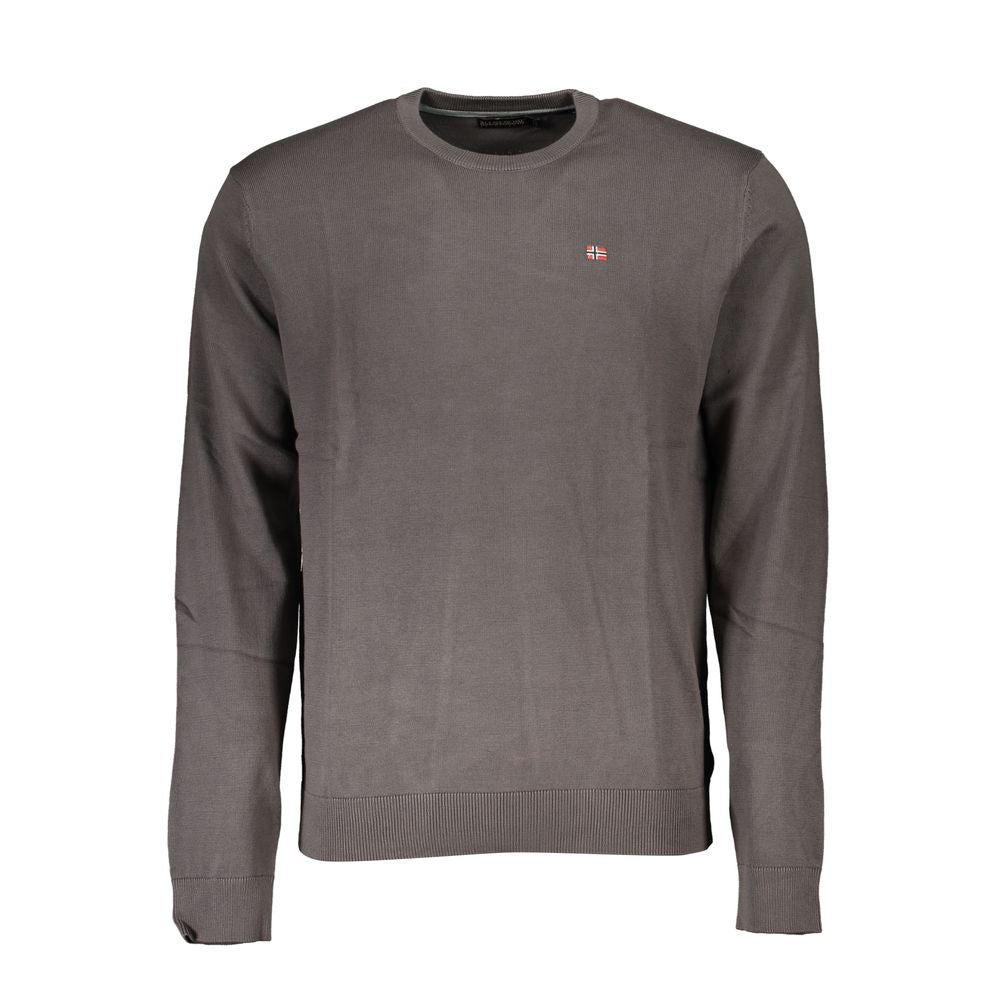 Napapijri Gray Cotton Sweatshirt