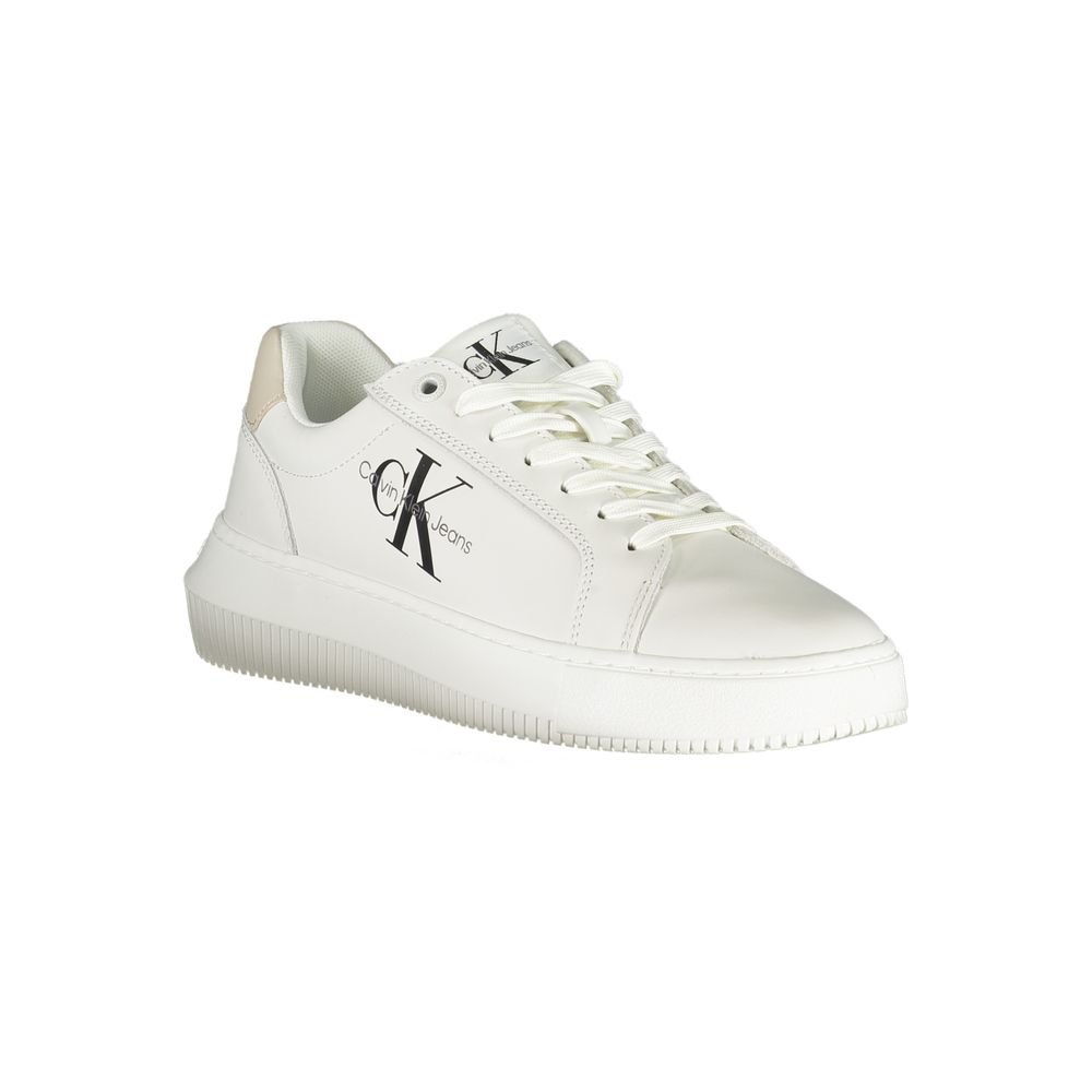 Calvin Klein Bianco Leather Women Sneaker