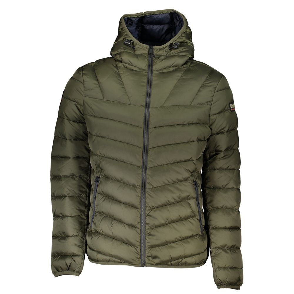 Napapijri Green Polyamide Full-Length Jacket