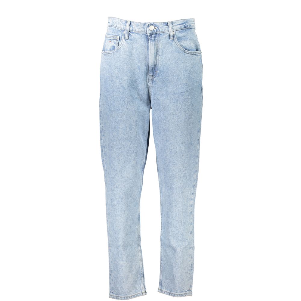 Tommy Hilfiger Blue Cotton Mom Jeans