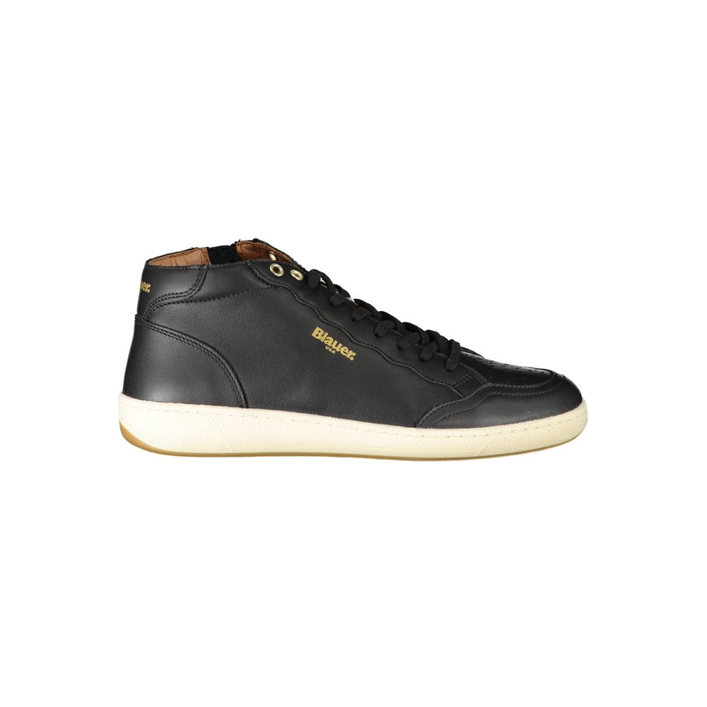 Blauer Black Polyester Athletic Sneakers