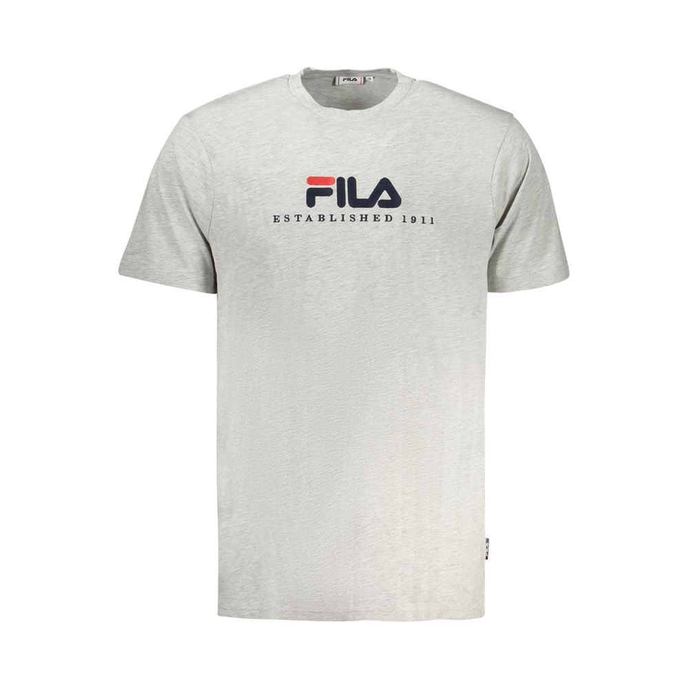 Ανδρικό μπλουζάκι Fila Grey Cotton