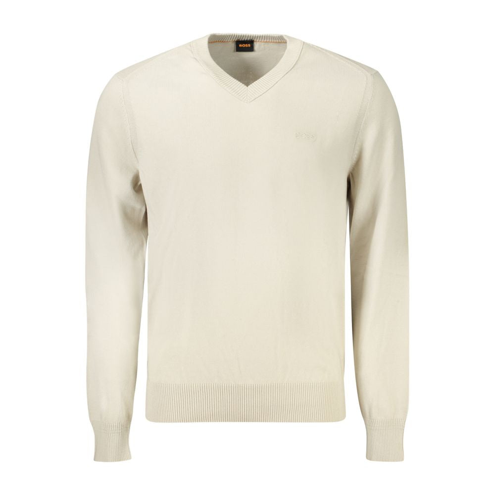 Hugo Boss Beige Cotton Sweatshirt