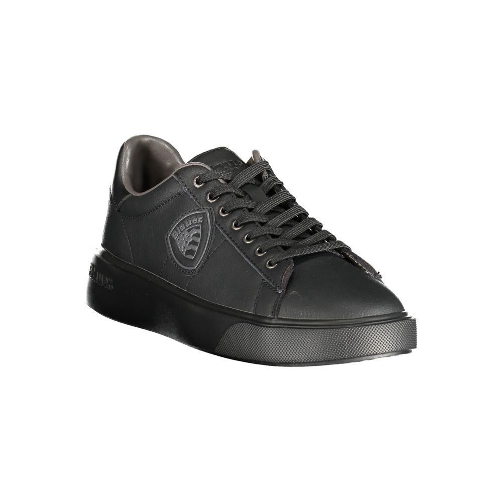 Blauer Black Polyester Low Top Sneakers