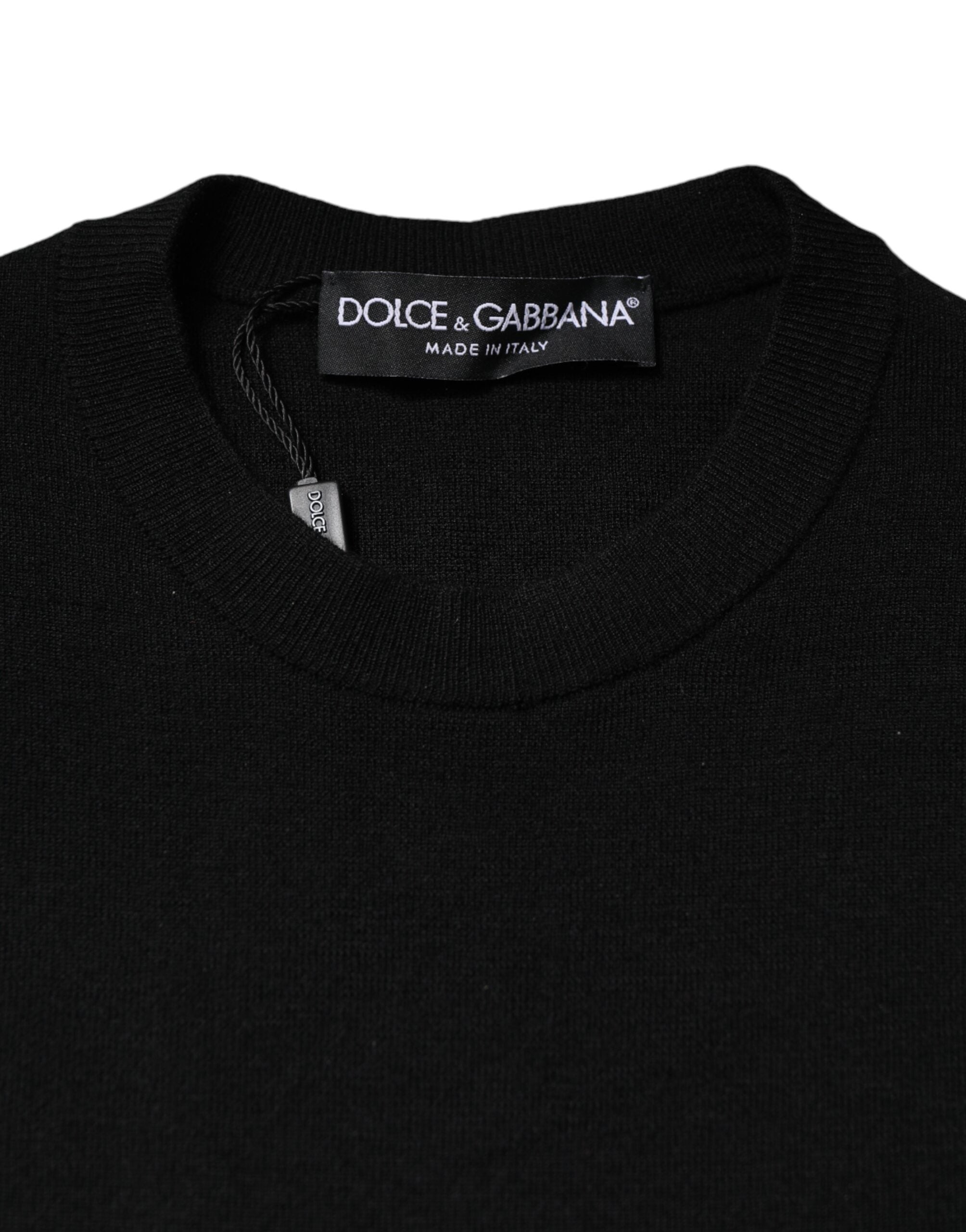 Dolce & Gabbana Black Long Sleeves Bodycon Sheath Dress