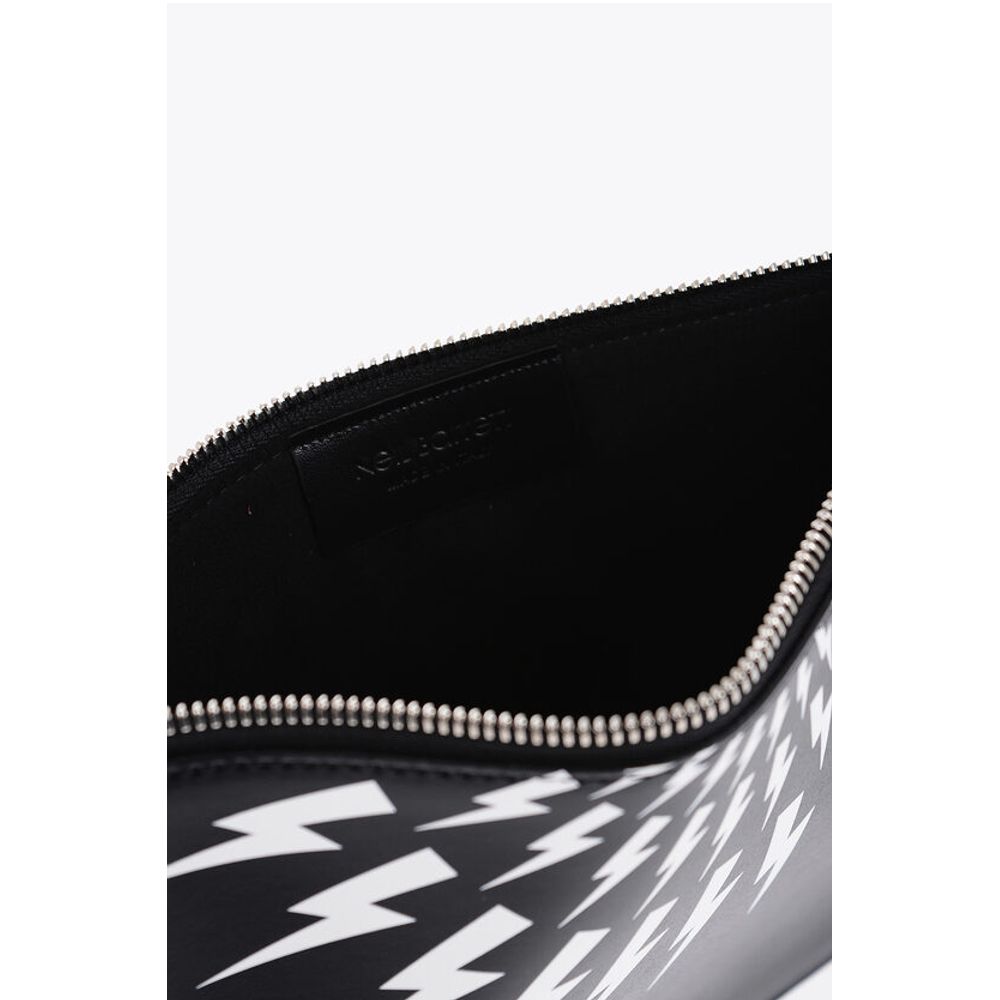 Neil Barrett Leather Pouch with Contrast Print