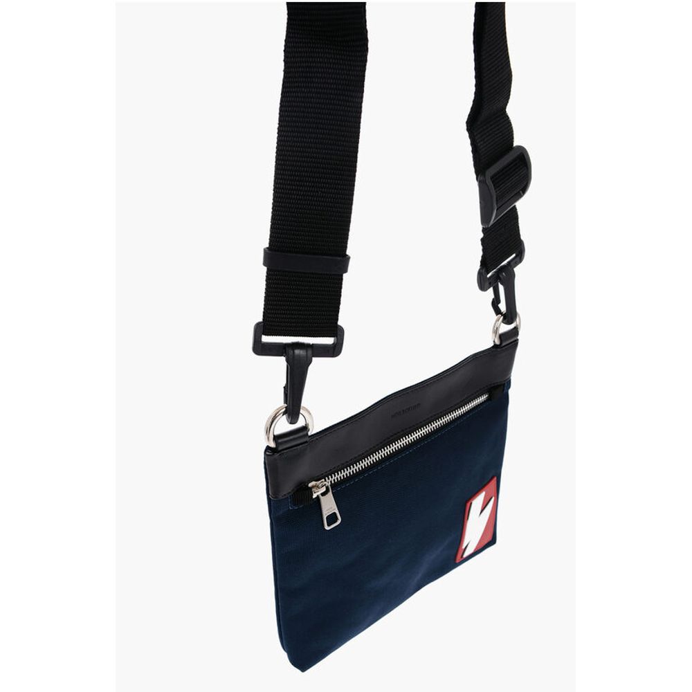 Neil Barrett Blue Nylon Shoulder Bag