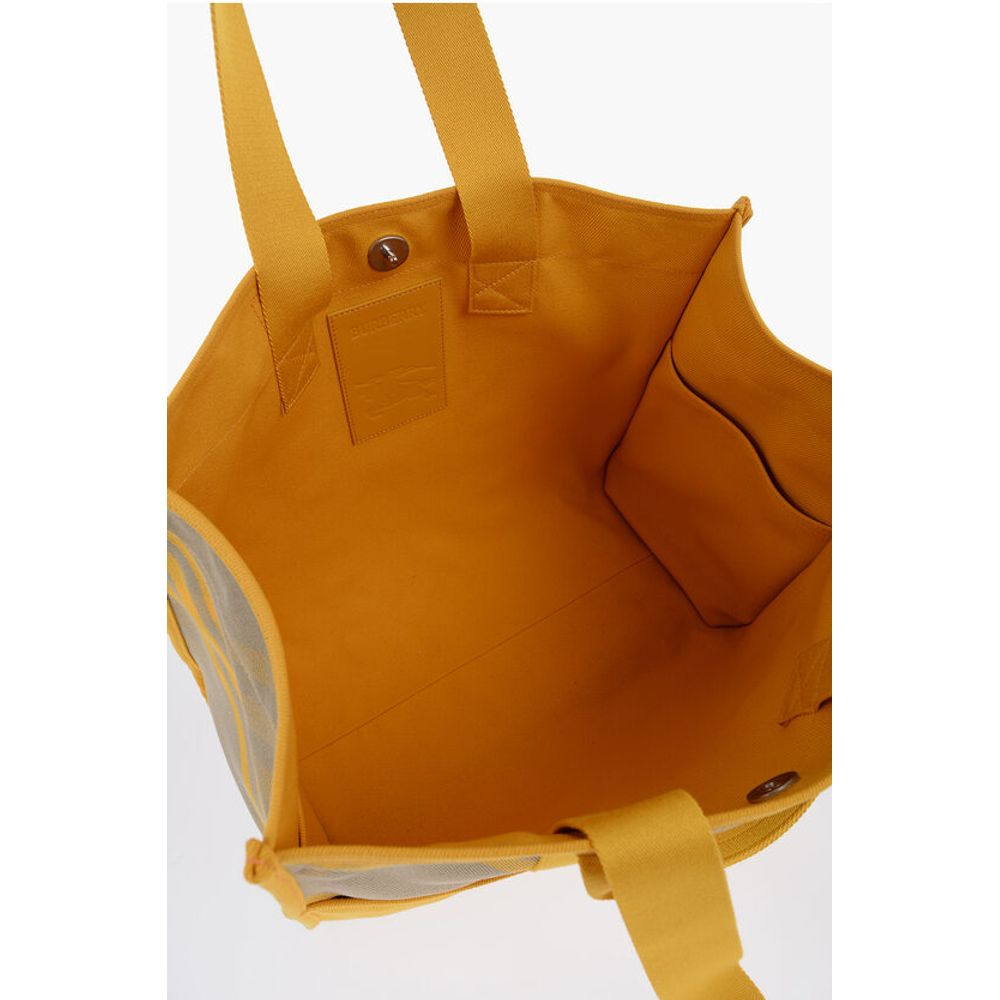 Burberry Yellow Cotton Tote Bag