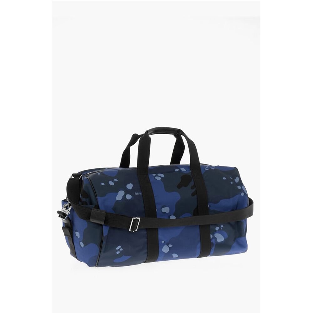 Off-White Blue Nylon Luggage And Travel