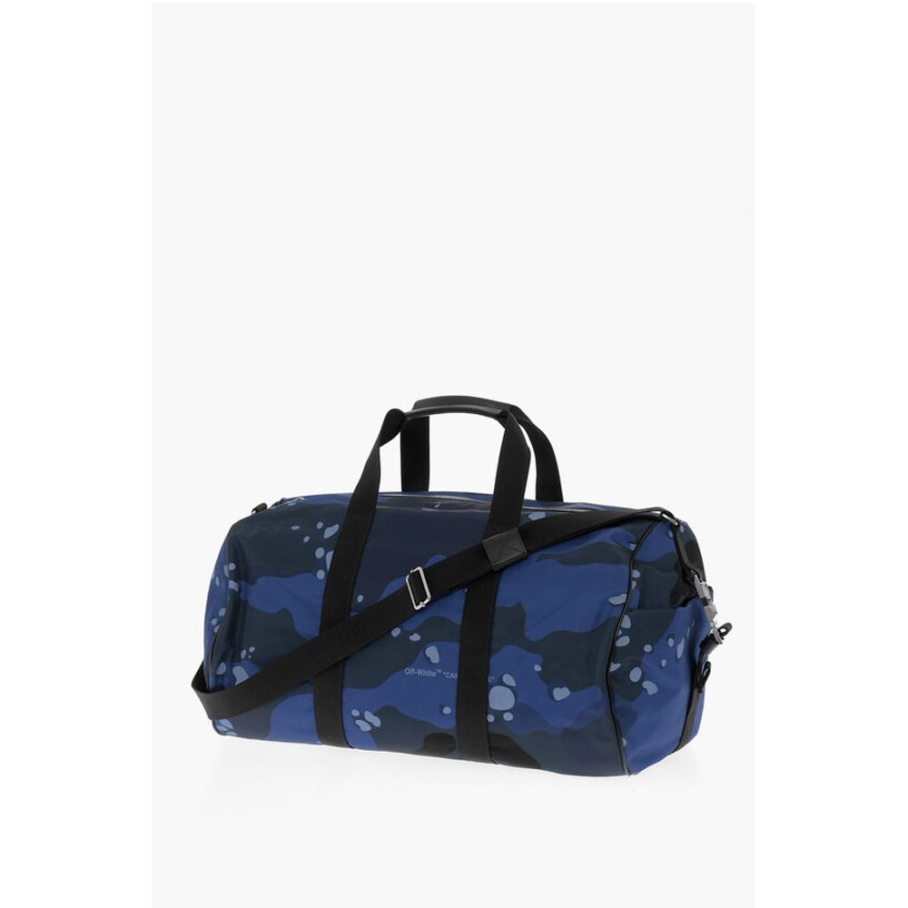 Off-White Blue Nylon Luggage And Travel