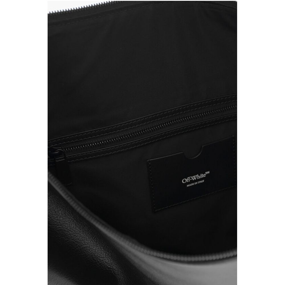 Off-White Black Calfskin Shoulder Bag