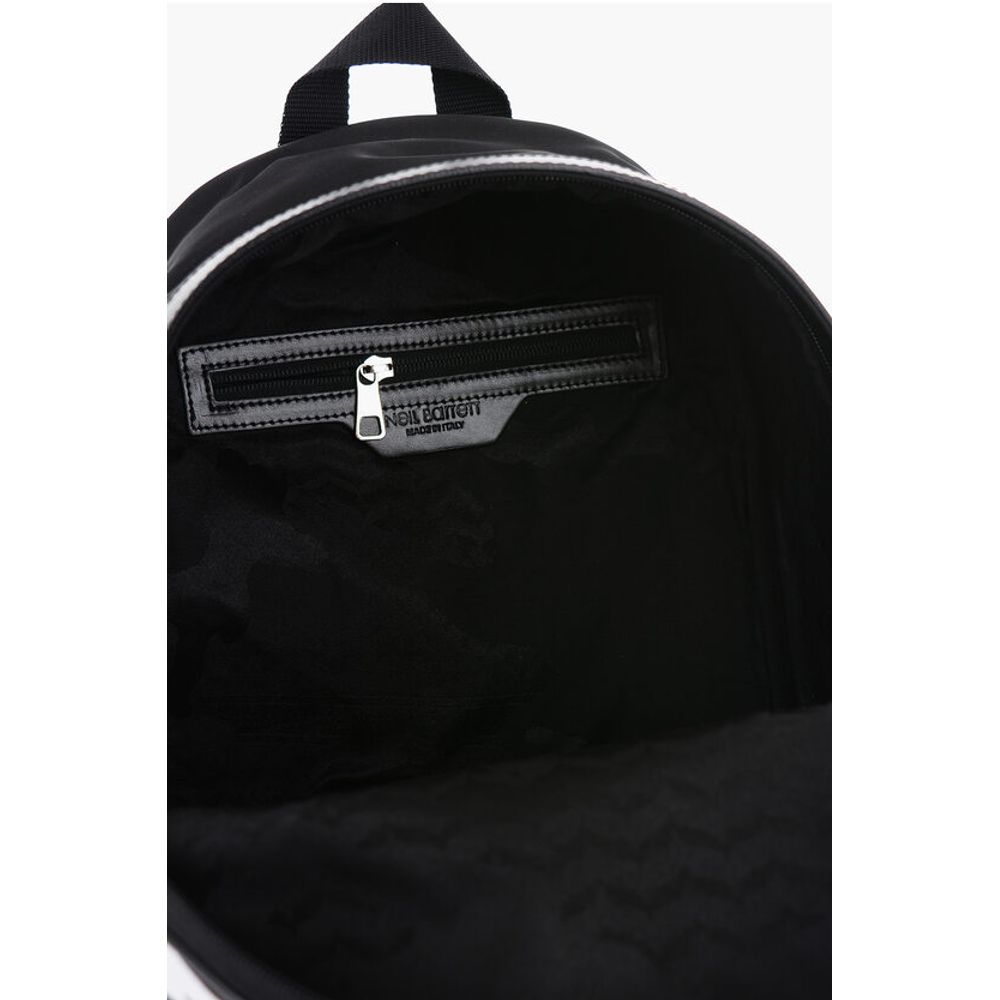 Neil Barrett Fabric FAIR-ISLE THUNDERBOLT Backpack