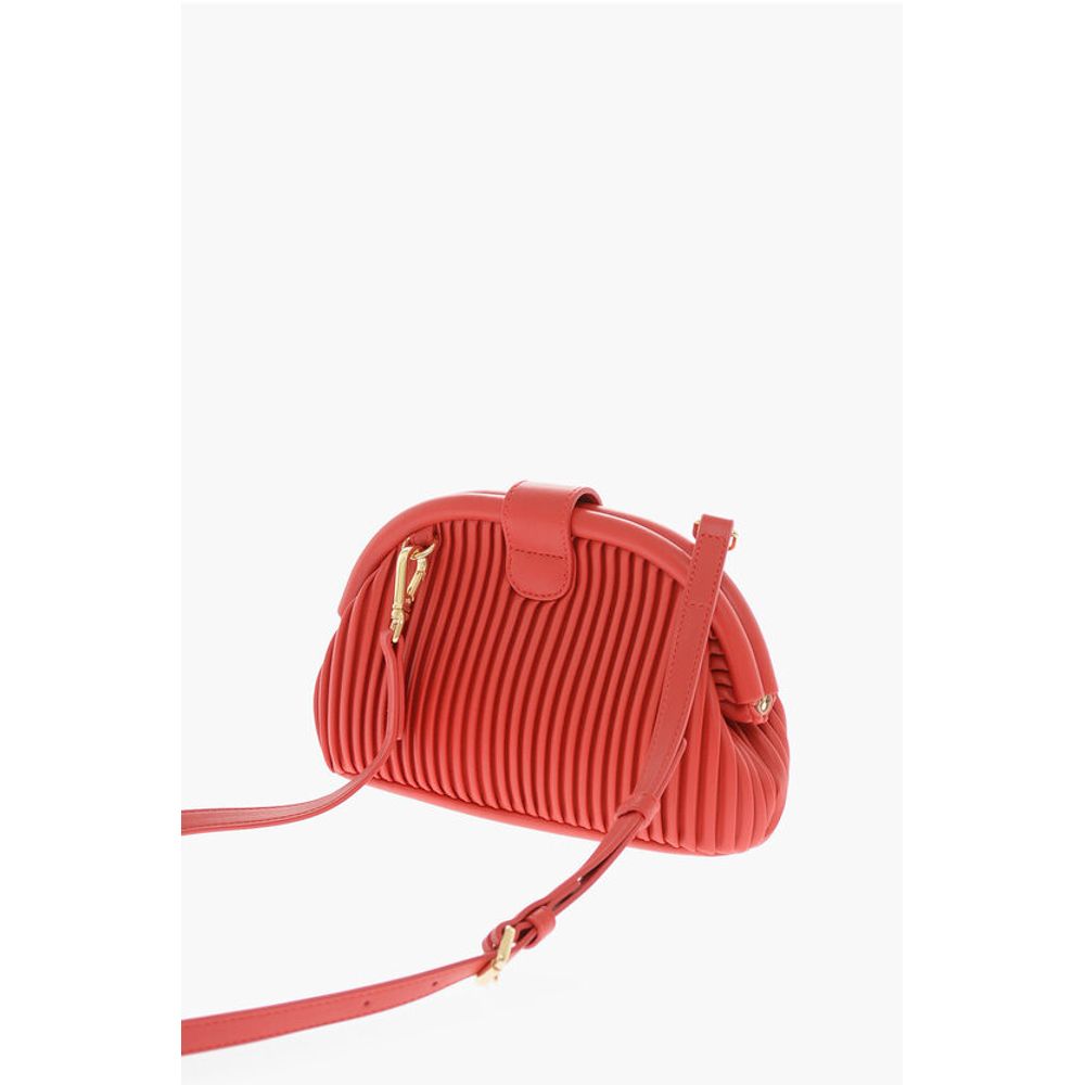 Moschino LOVE Pleated Faux Clutch with Removable Shoulder Strap