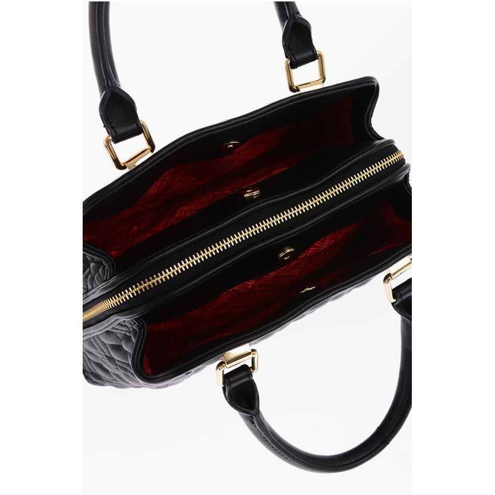 Moschino LOVE golden details quilted faux leather bag