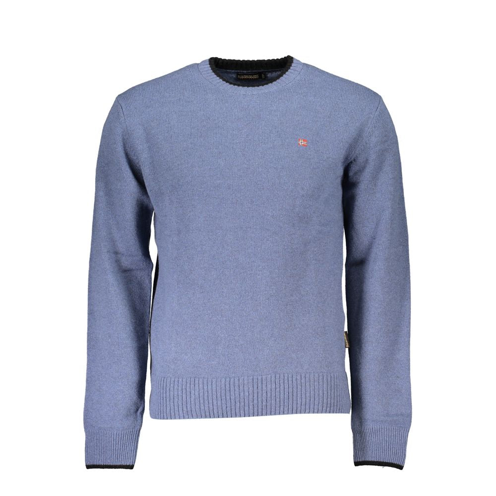 Napapijri Blue Tessuto Men Sweater