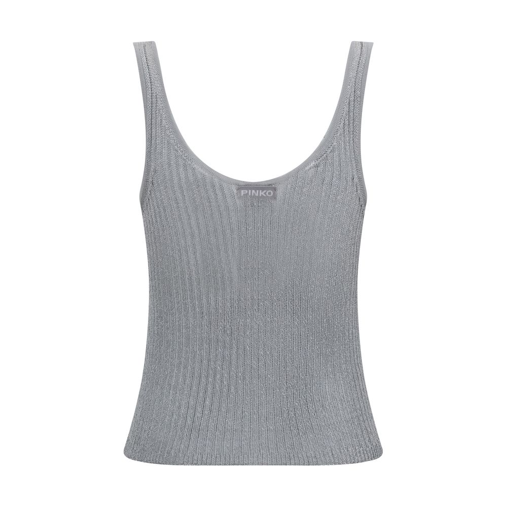 PINKO Metallic Knit Top