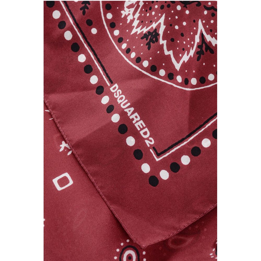 Dsquared² Paisley Patterned Silk Foulard