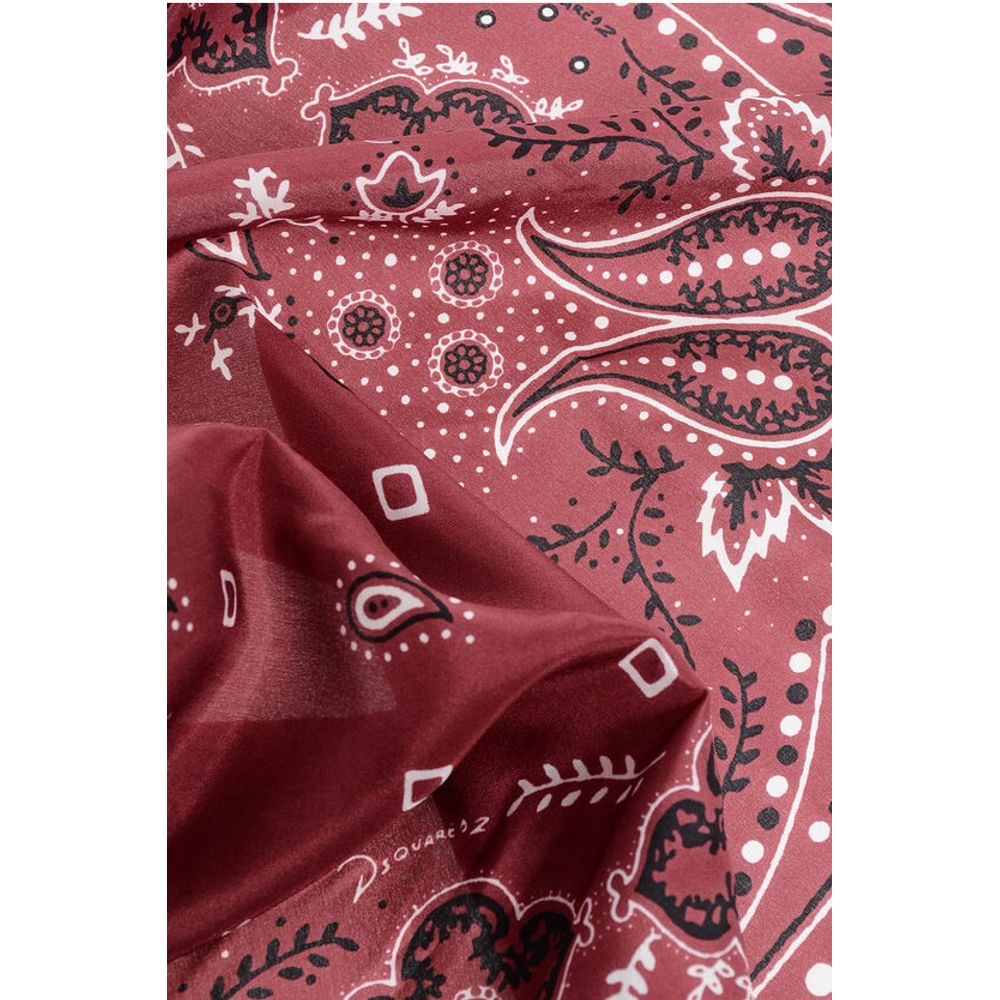 Dsquared² Paisley Patterned Silk Foulard