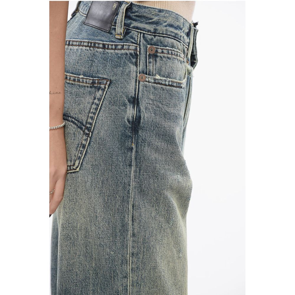 R13 Vintage Wash CLINTON Regular Fit Denims 21cm
