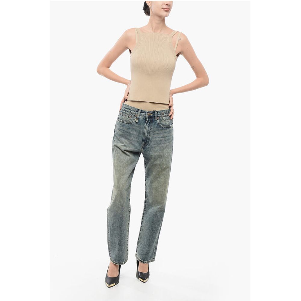 R13 Vintage Wash CLINTON Regular Fit Denims 21cm